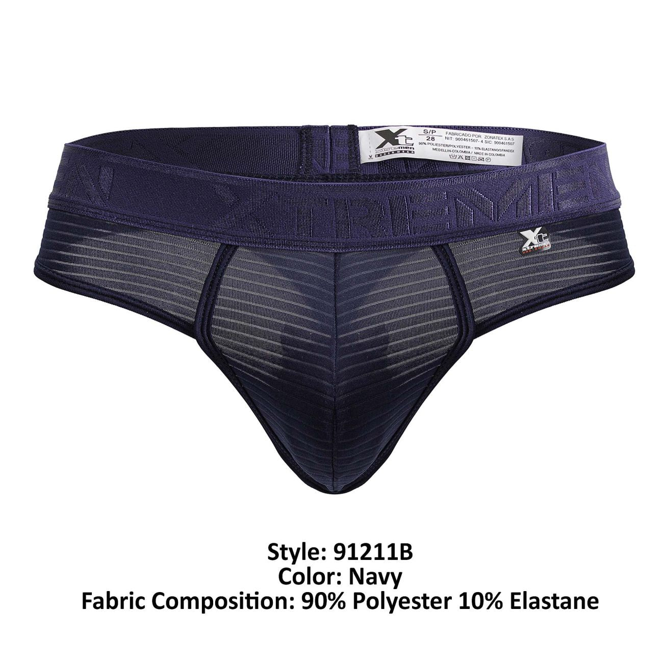 Xtremen 91211B Mikrofaser-Strings, Farbe Marineblau