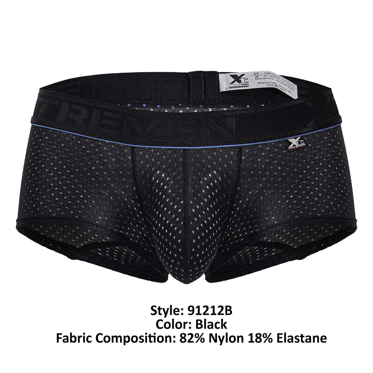 Xtremen 91212B Mikrofaser-Badehose, Farbe Schwarz