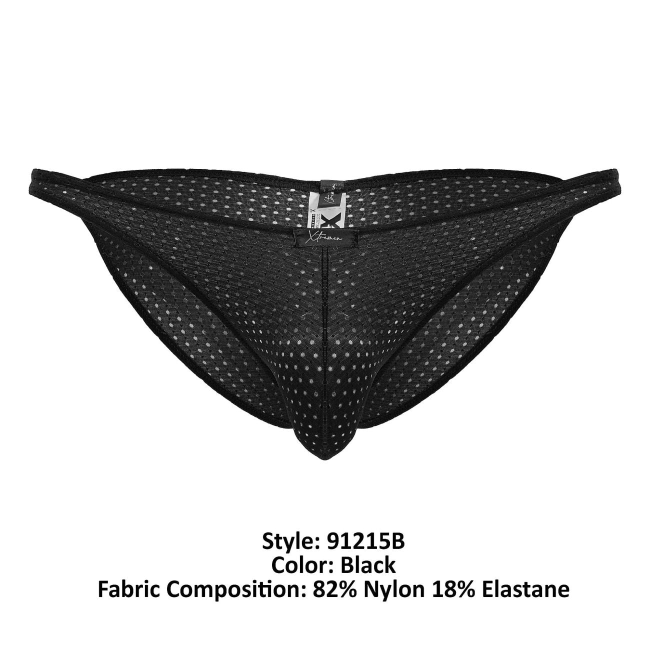 Bikini en microfibre Xtremen 91215B, couleur noir