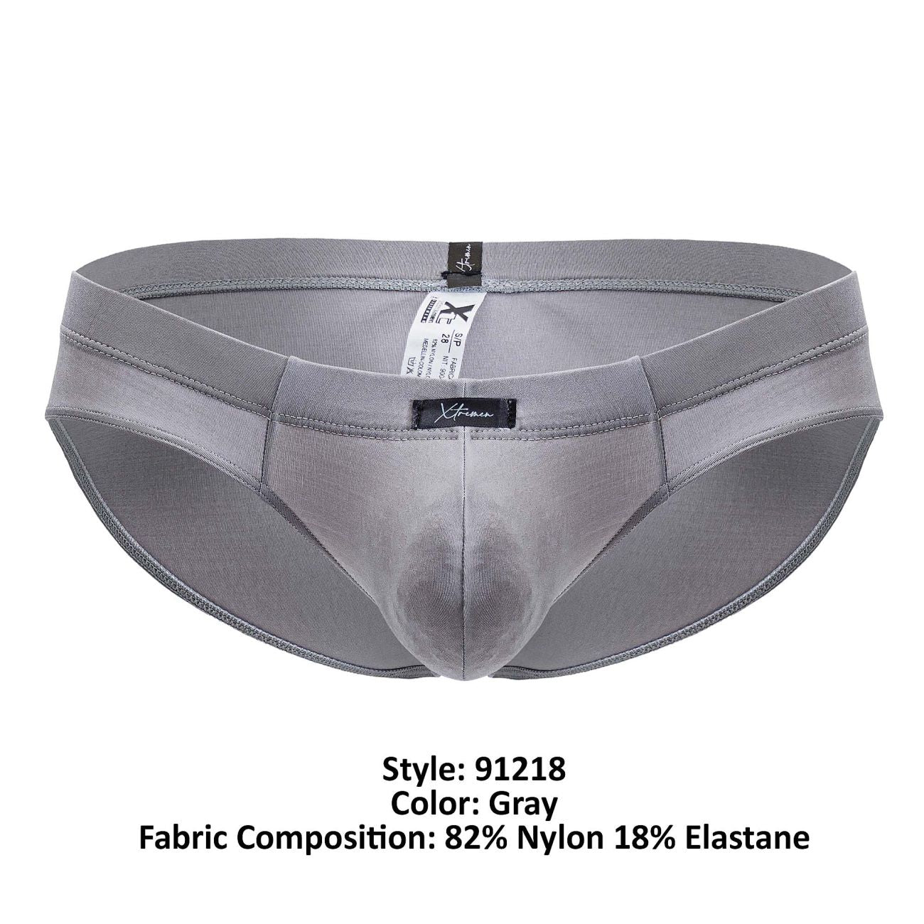 Xtremen 91218 Microfiber Briefs Color Gray