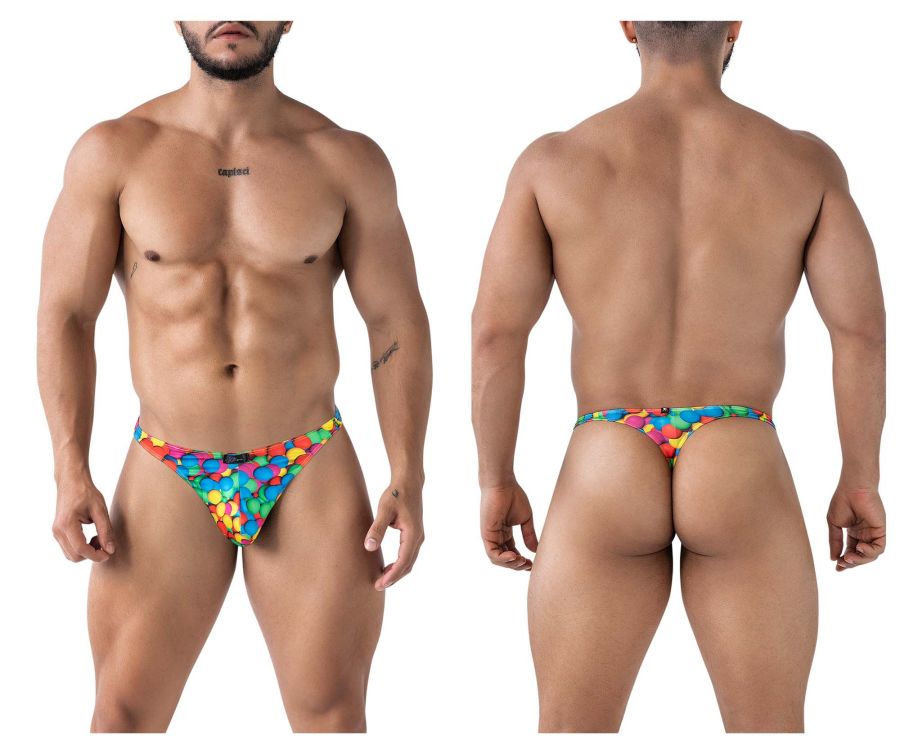 Xtremen 91247 Bedruckte Tangas, Farbe Blasen