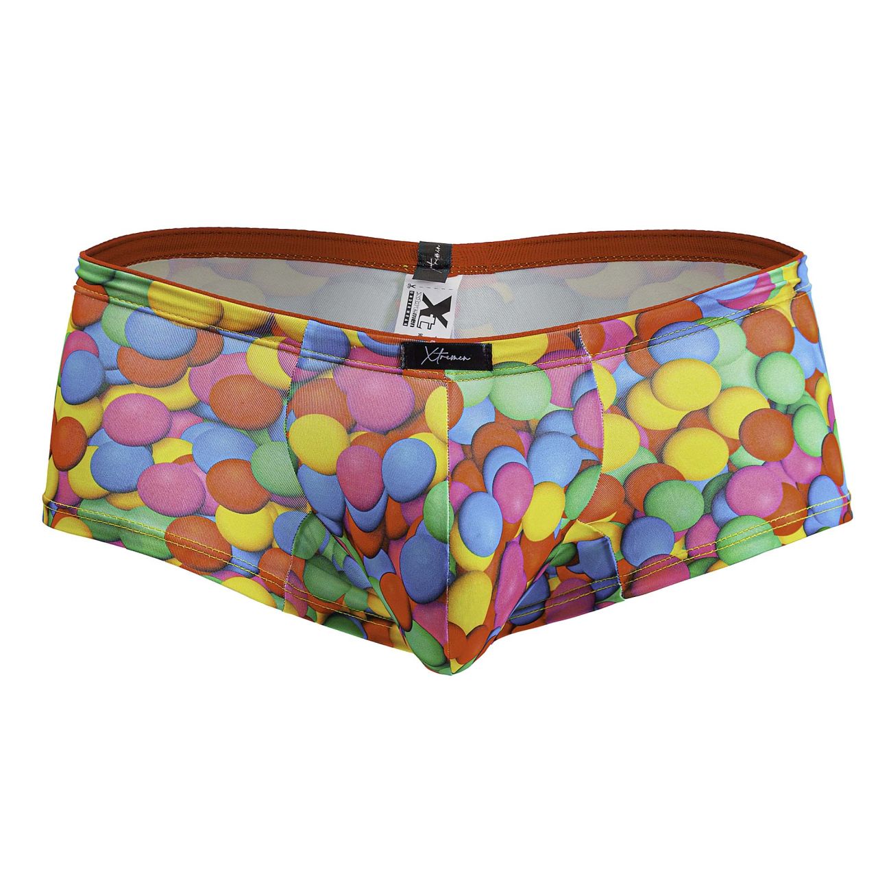 Boxer imprimé Xtremen 91249 à bulles colorées