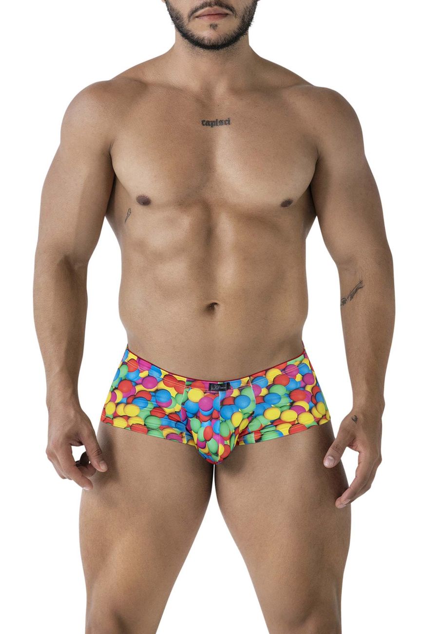 Boxer imprimé Xtremen 91249 à bulles colorées