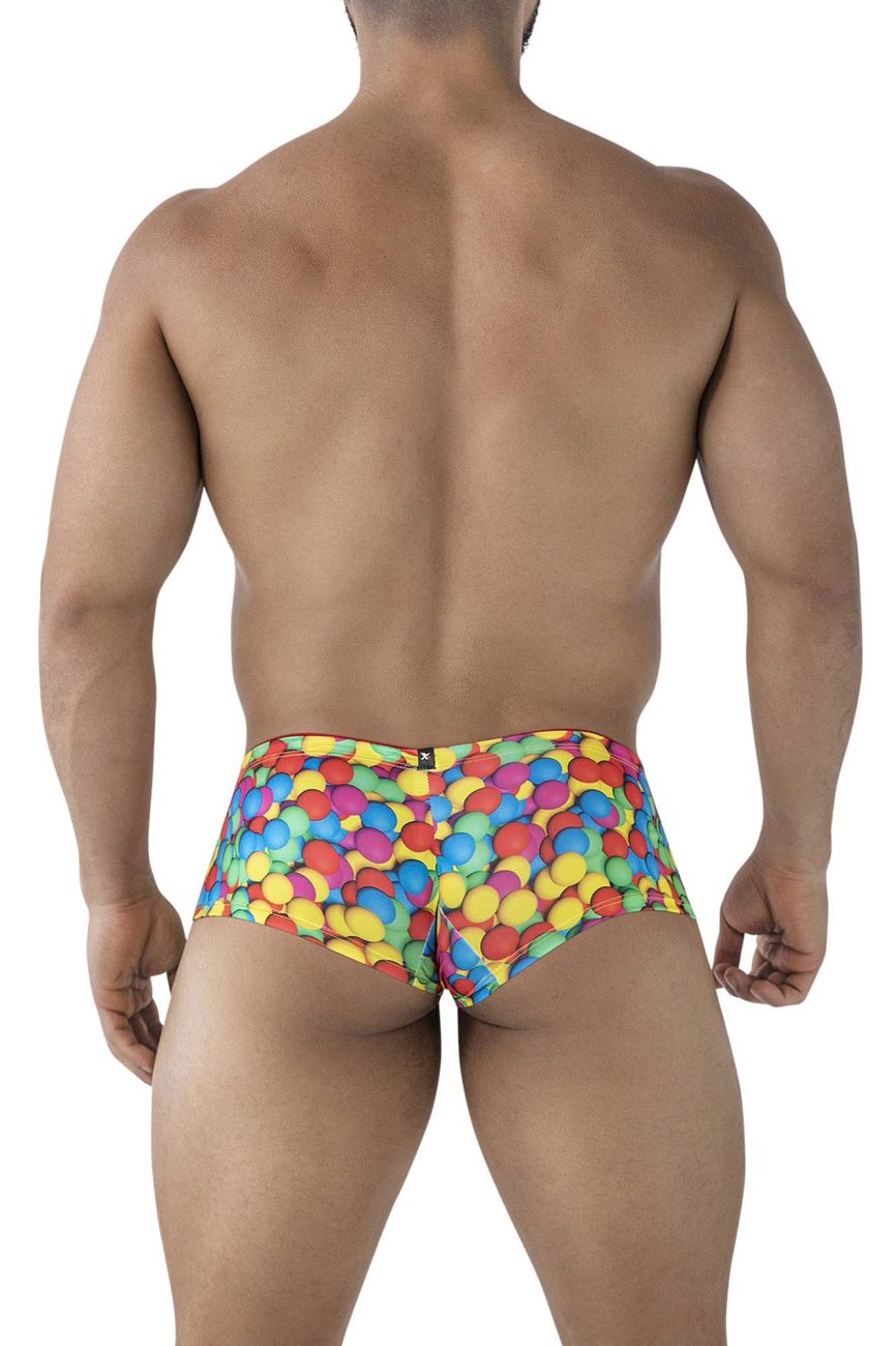 Boxer imprimé Xtremen 91249 à bulles colorées