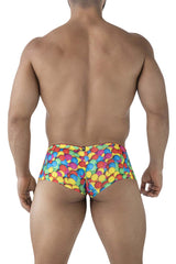 Boxer imprimé Xtremen 91249 à bulles colorées