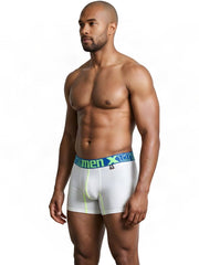 Xtremen 91271 Men's Underwear Sleek Microfiber Boxer Briefs Color White
