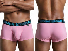 Xtremen 91272 Men's Underwear Sleek Microfiber Trunks Color Pink