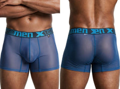Xtremen 91277 Men's Underwear Microfiber Mesh Boxer Briefs Color Blue