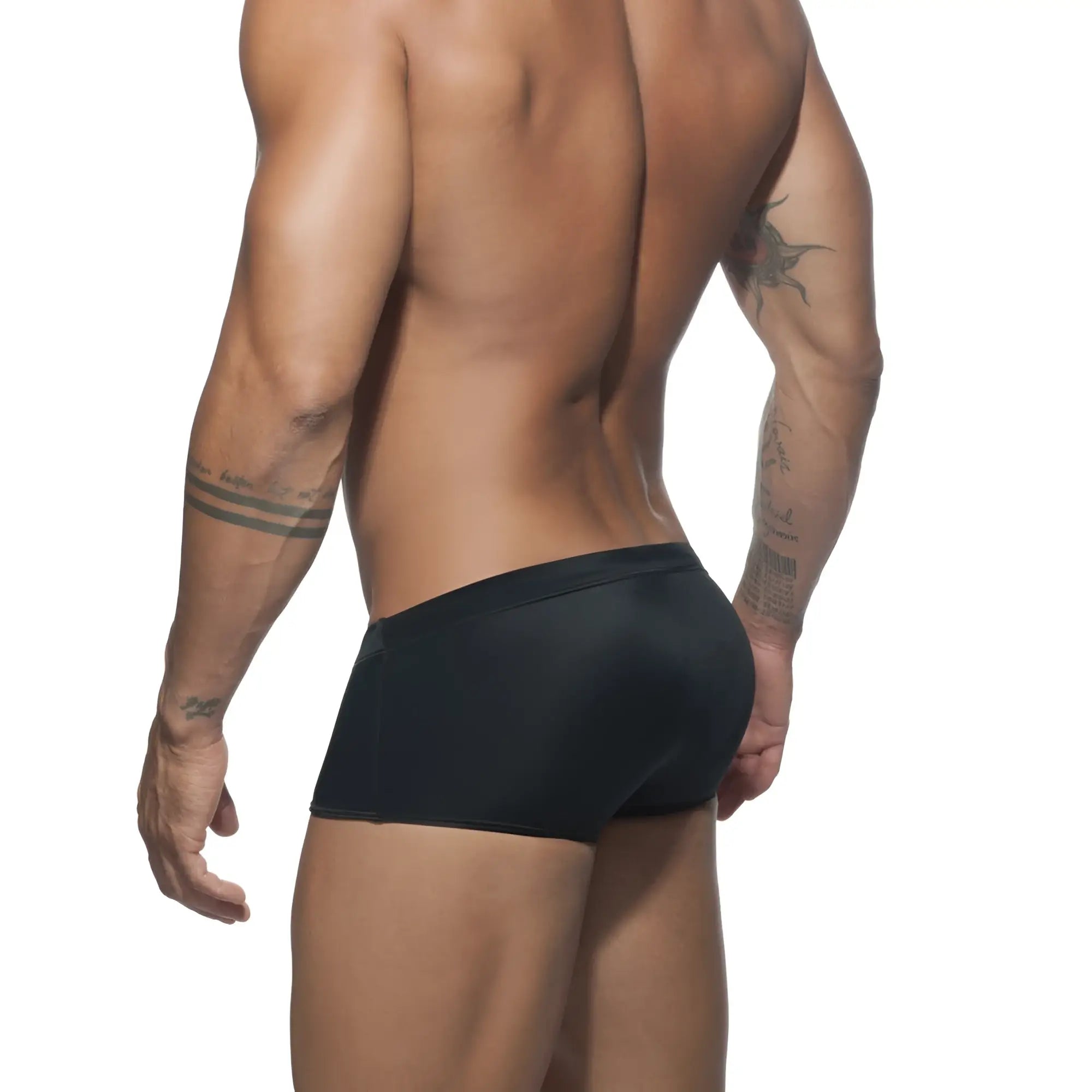 Black ad basic sunga briefs with smooth stretchy fabric and snug waistband for comfortable wear