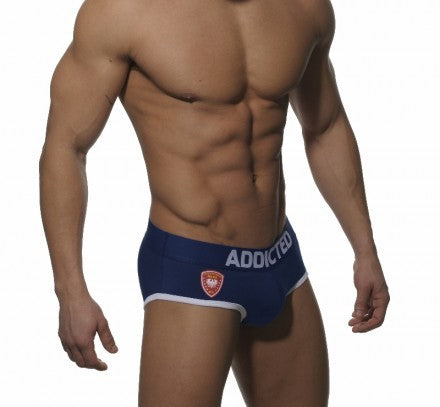 Addicted Police Brief Underwear Navy AD144 Size M