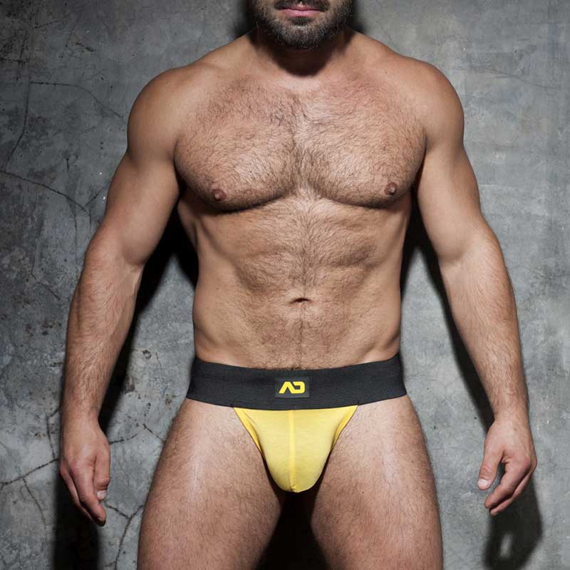 Addicted Fetish Kango Pouch Underwear Yellow ADF105 Size L