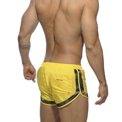 Addicted Camouflage Detail Rocky Shorts Swimwear Yellow ADS121 Size S