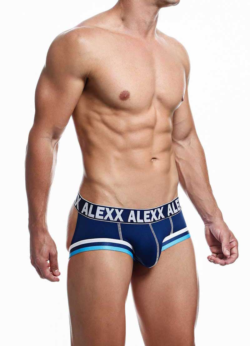 Sous-vêtements Alexx Gareth Jock Strap Sous-vêtements Marine ALE007 Taille L