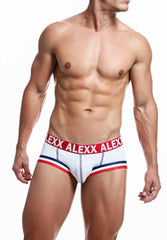 Alexx Underwear Gareth Jock Strap Underwear White ALE007 Size S