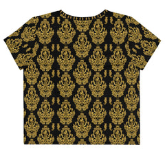 Maris Equi Men's Gold Baroque Crop Tee Shirt