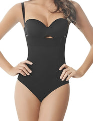Ann chery 1043 powernet body fiorela black heart-shaped bodice shapewear with side zipper and thin straps