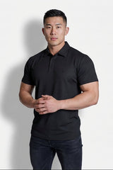 Jed North Men's Fast-Dry Polo T-Shirt - Black