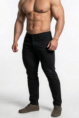 Jed North Herren Fitted Chino-Hose - Schwarz