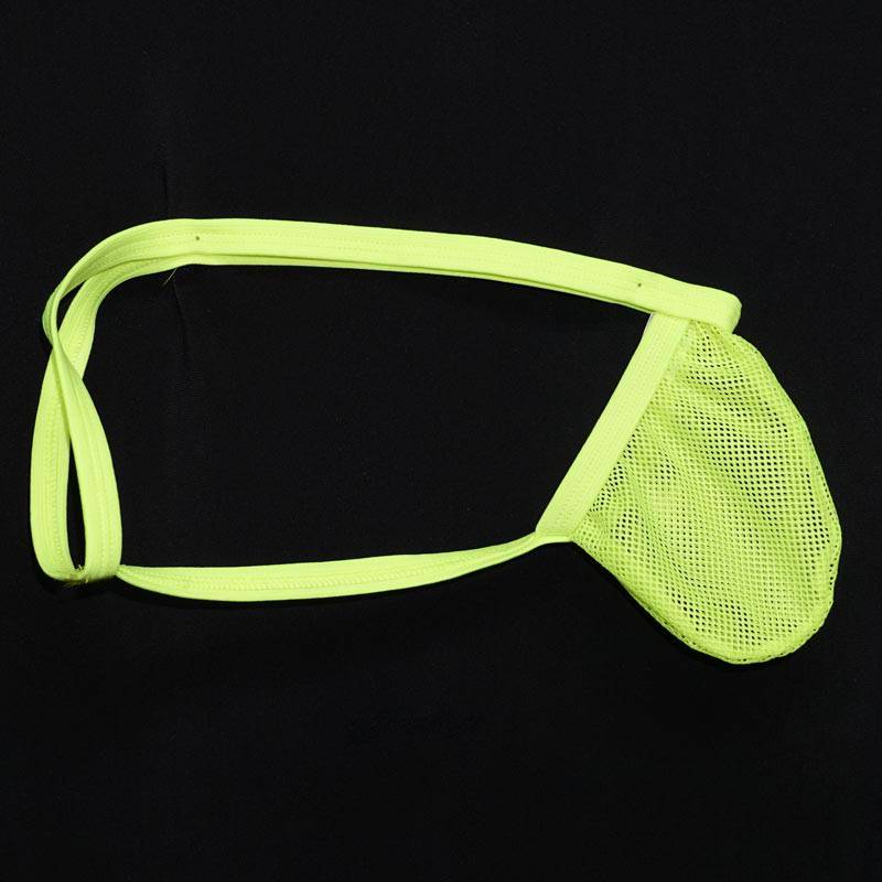 String Arroyman Rib Bulge Mesh Sous-vêtement Vert Fluo BUD08 Taille M