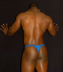 Arroyman Classic Cotton Spandex Thong Underwear Blue STN013 Size L