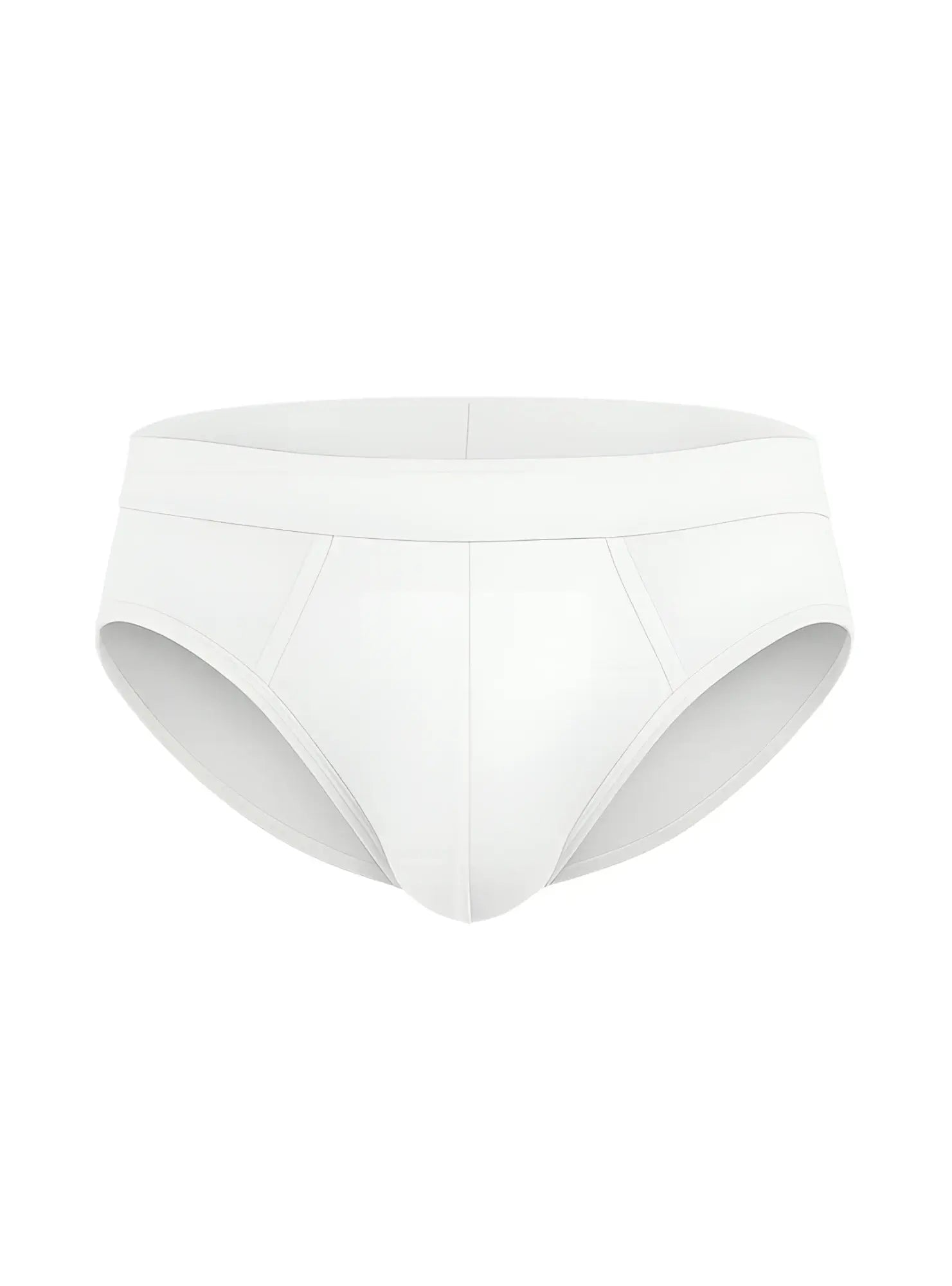 White cotton briefs with a seamless design and comfortable elastic waistband in a 4 pieces assorted pack