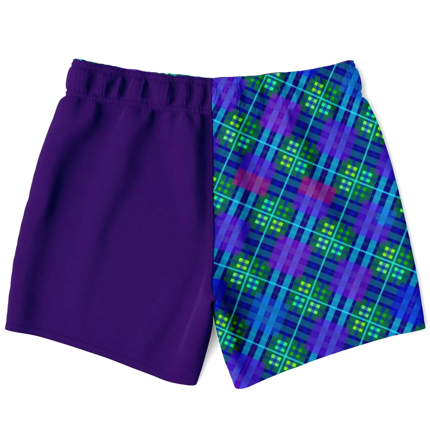 Short de bain homme Maris Equi à motif tartan bleu