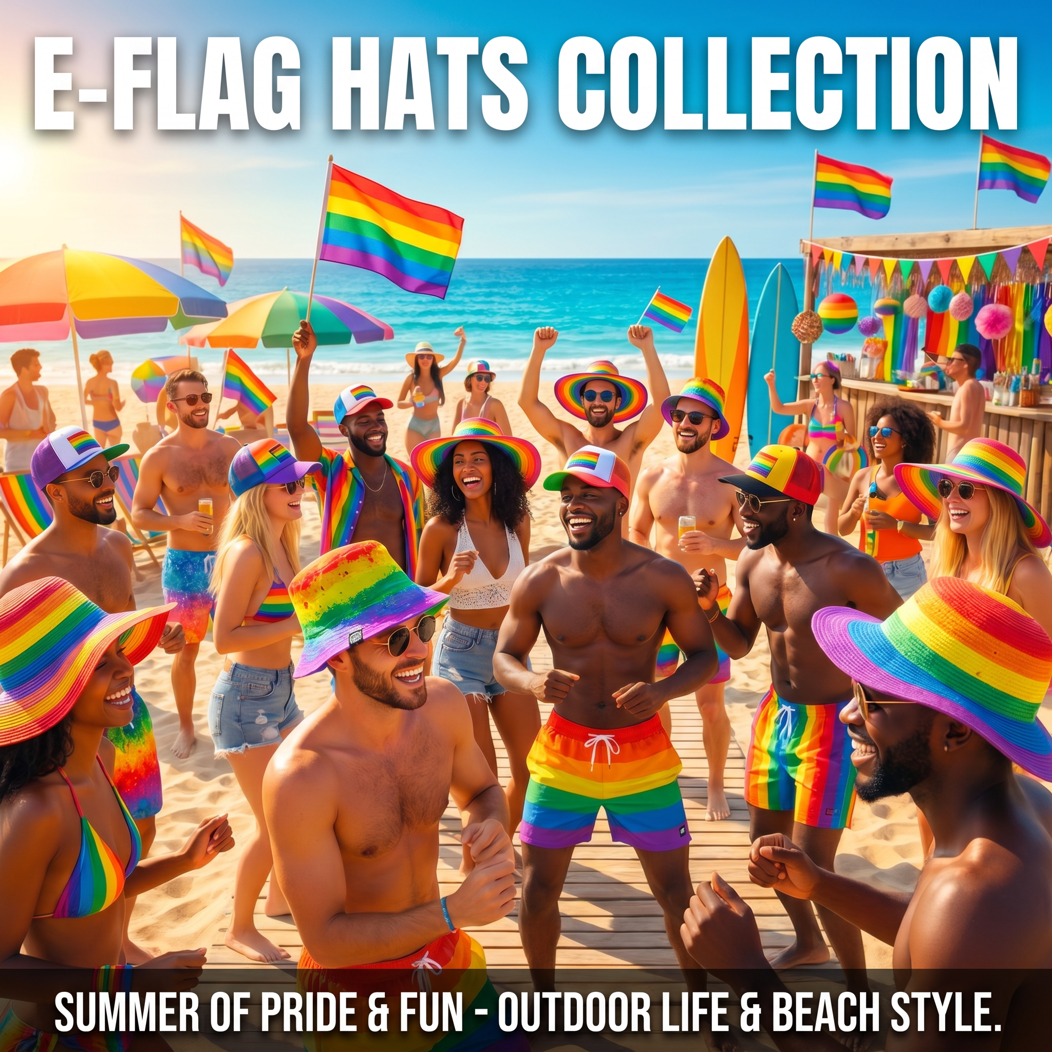 Generated editorial banner for E-FLAG Hats collection