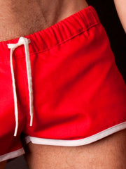 Barcode Berlin Gym Shorts Red/White 10090-301 Size S/M