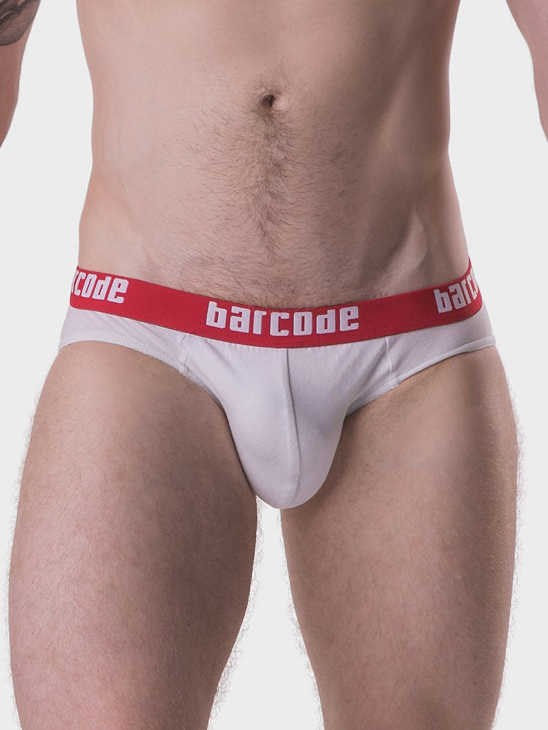 Barcode Berlin Oschi Brief Unterhose weiß/rot 91427-201 Gr. M