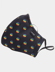 Barcode Berlin Major General Michelinho Unisex Mask Black/Rainbow 91800-184 Size One Size