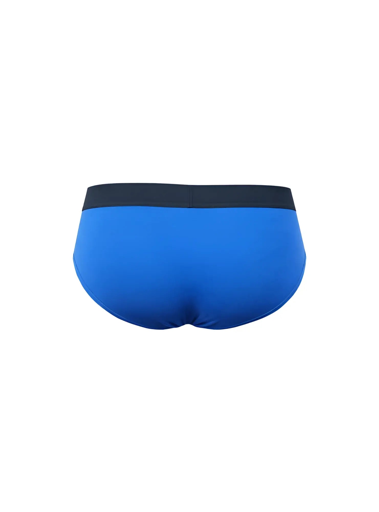 Basix comfort contrast brief in bright blue with a black waistband designed for comfortable everyday wear