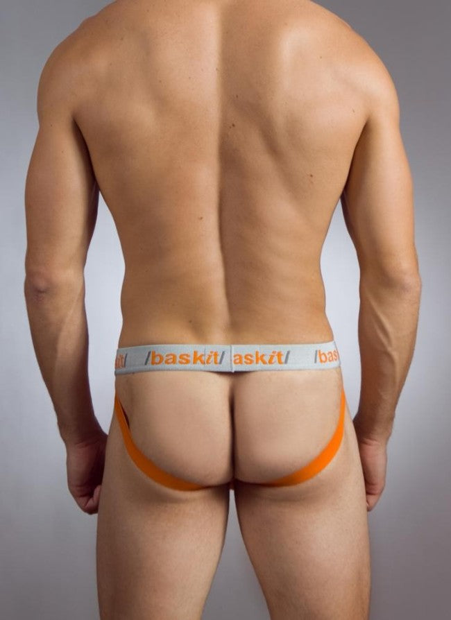 Baskit Action Cool All Mesh Jock Strap Vermillion Orange Unterwäsche M3002 Größe XL