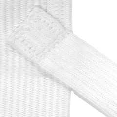 White elastic strap with woven texture and reinforced edge for big mans athletic supporter jockstrap
