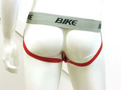 Bike 2 Zoll Performance Cotton Supporter Jock Strap Unterwäsche Rot/Grau BASP17 Größe L