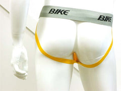 Bike 2 Inch Performance Cotton Supporter Jock Strap Underwear Yellow/Grey BASP17 Size L