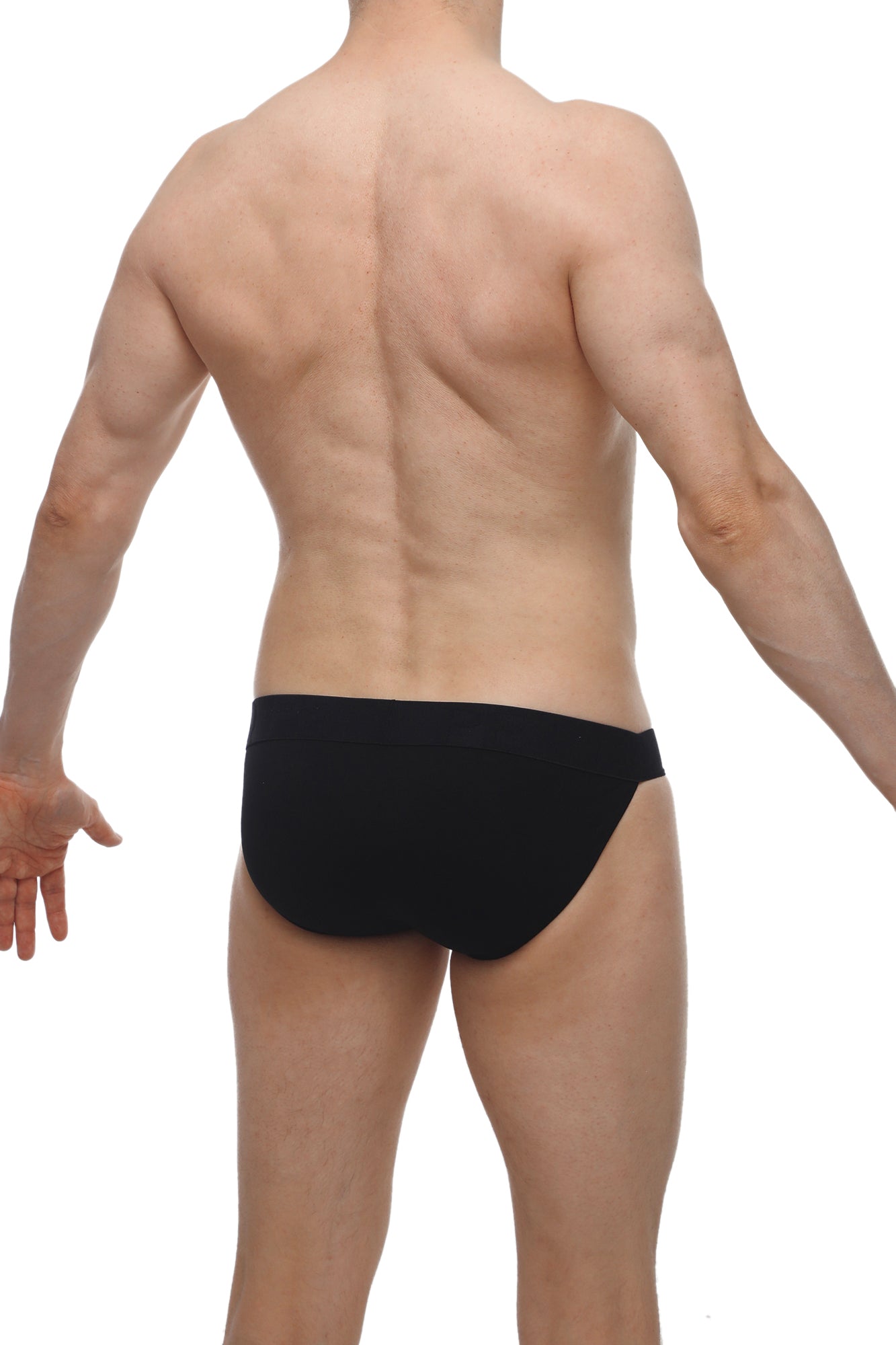Black briefs PetitQ bikini Aizy made of smooth form-fitting modal fabric with sleek minimalist design