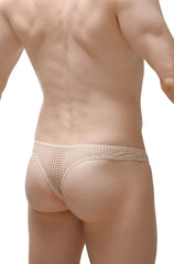 Bikini capri durtol nude beige mesh briefs with a delicate breathable design for comfortable wear