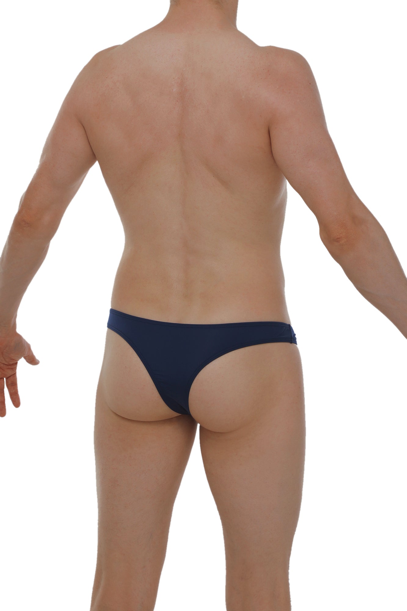 Navy blue petitq bikini capri plum navy thong made of smooth stretchable fabric with snug fit and minimalistic design