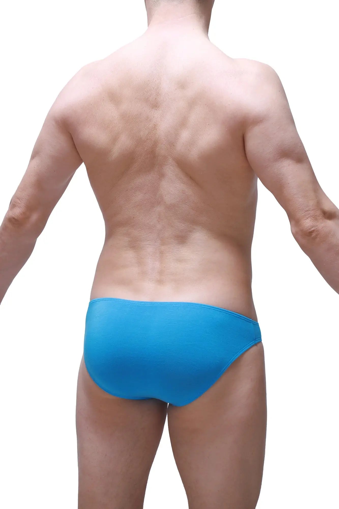 Bright blue bikini colline briefs made from bamboo fabric for comfortable everyday wear