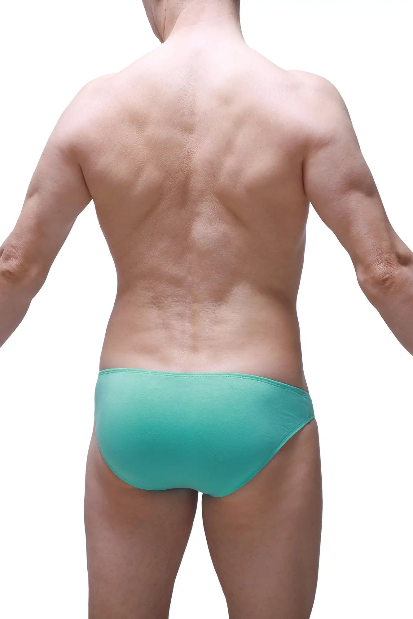 Bikini colline bamboo green teal briefs with smooth form-fitting fabric made from bamboo fiber for comfortable wear