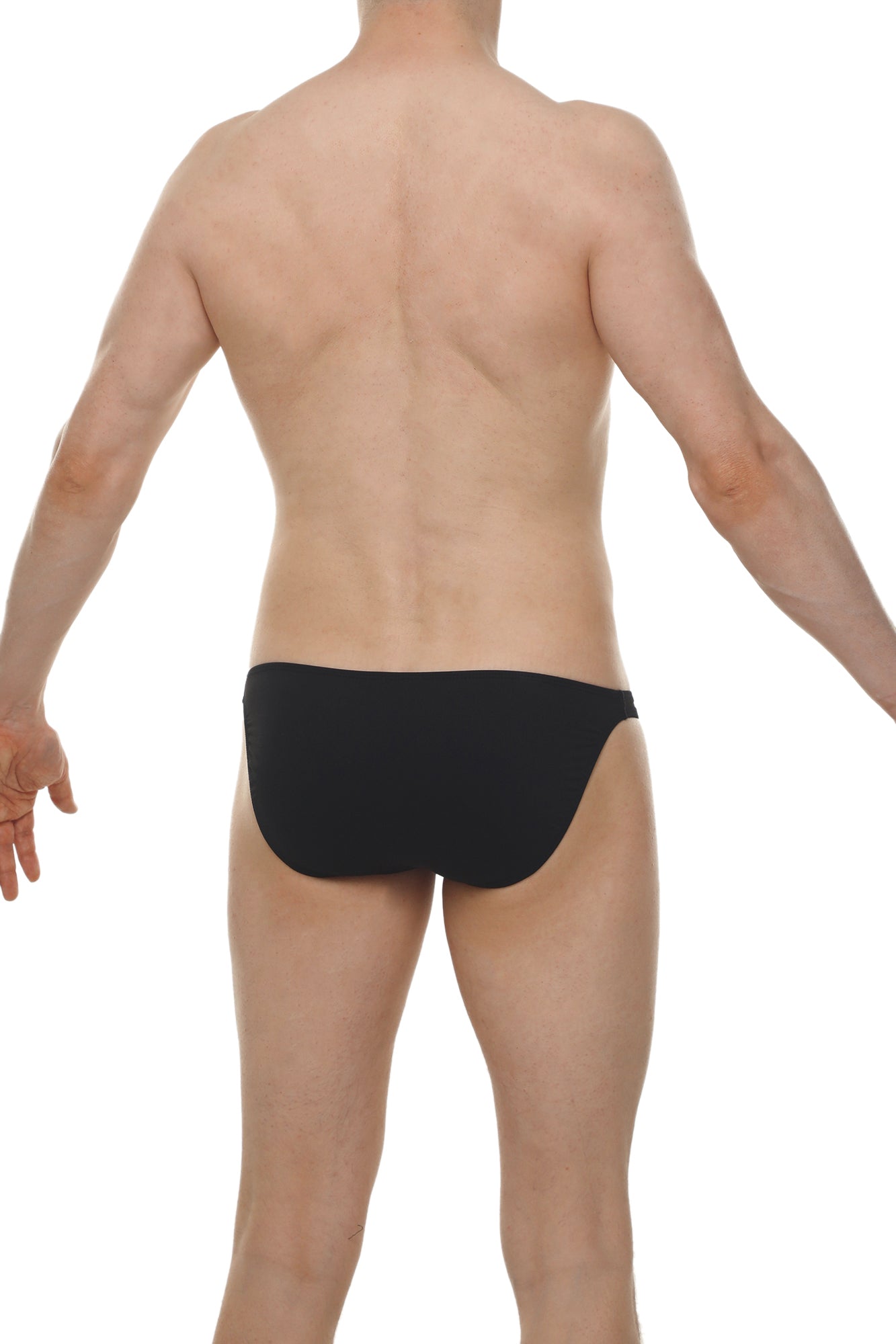 Black bikini dome skine briefs with a smooth form-fitting design for comfortable everyday wear