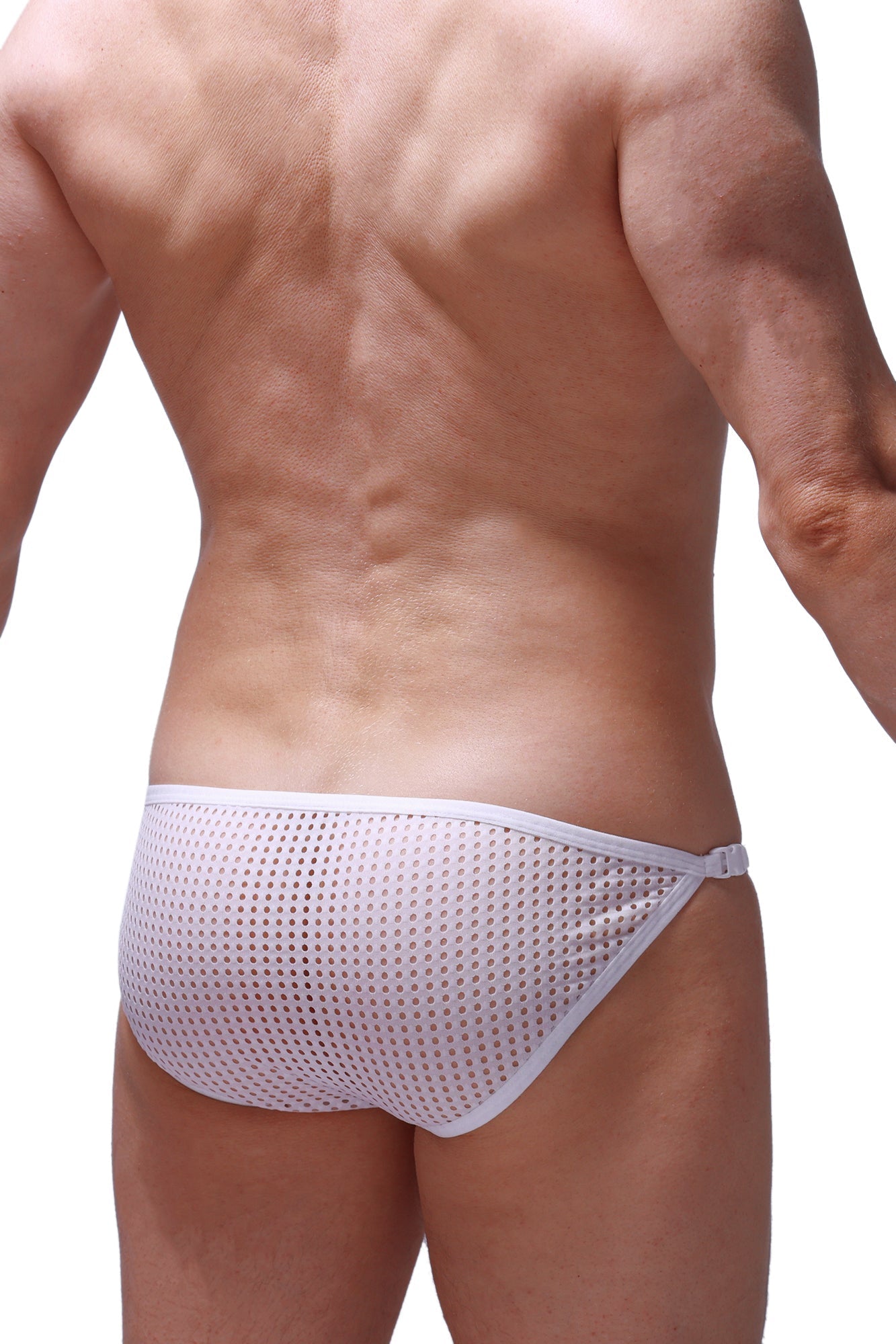 PetitQ bikini fors durtol white mesh briefs with a snug fit and subtle elastic waistband for comfortable wear