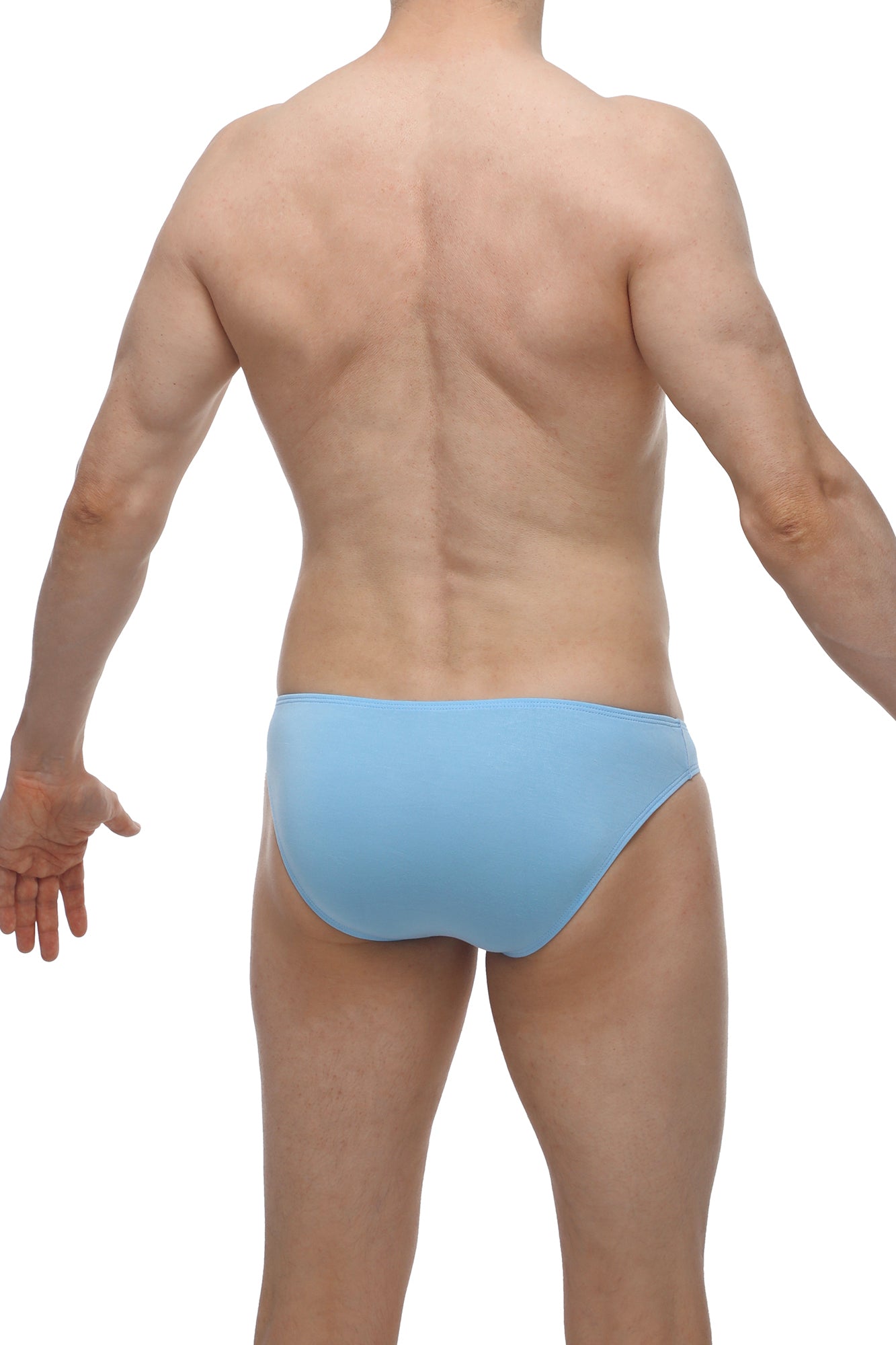Light blue smooth-textured bamboo briefs bikini colline bamboo blue for comfortable everyday wear