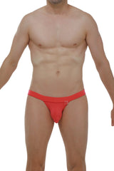 Red athletic briefs with a snug fit and elastic waistband from bikini sillas modal fuchsia collection