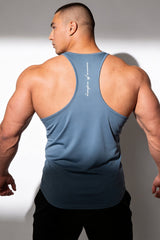 Jed North schnelltrocknendes Bodybuilding-Workout-Stringer für Herren - Grau