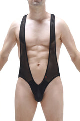 Bodysuit antry net black featuring a deep v-neckline black mesh bodysuit with solid black fabric legs