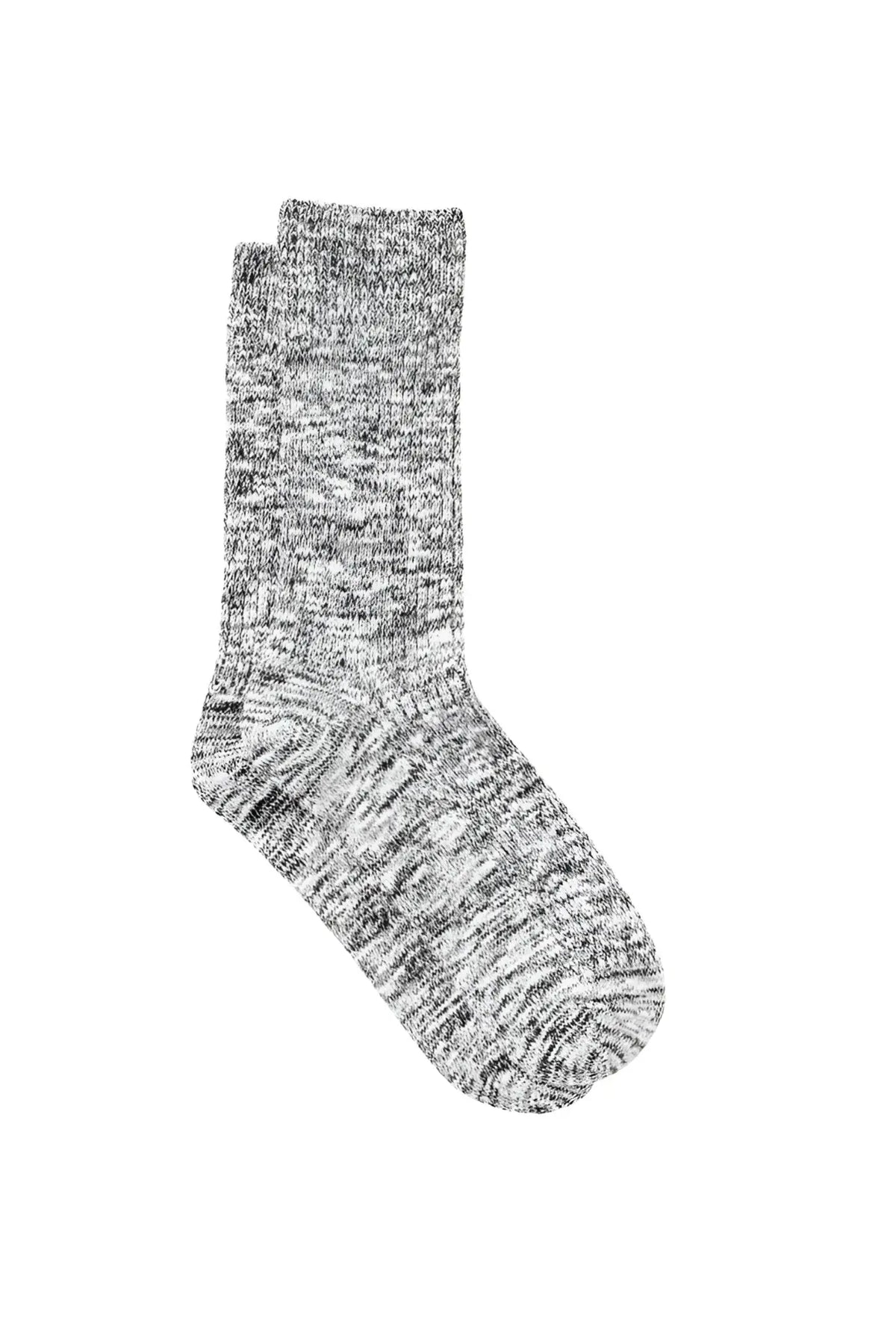 Bonds winter boot crew socks black sized 11-14 in heather gray textured knit with ribbed cuff and toe