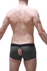 Black mesh boxer anzex bee green briefs with central cutout and elastic waistband for comfortable wear