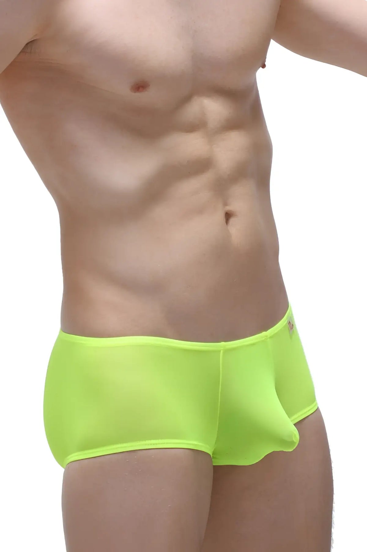 Neon green sheer briefs boxer chill net neon yellow made of mesh fabric for breathable comfort