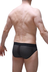 Brief bessey durtol black black mesh briefs with solid black waistband for comfortable everyday wear